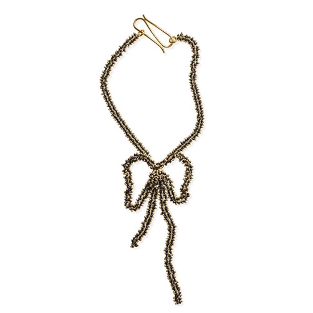 Gorgeous black bow choker necklace by Beatriz Palacios (hello statement piece!!)